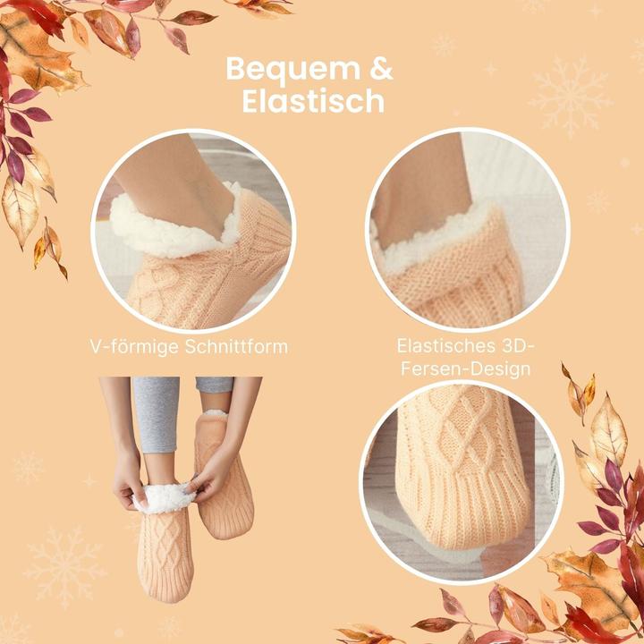 Image du produit Hermex Hausschuhe Gr. 39-42 Wintersocken Kuschelsocken Fuzzy-Socken Pantoffeln (39, 40, 41, 42)