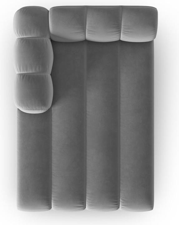 Image du produit Micadoni Velours Méridienne Gauche, "Lupine", 2 Places, 117x177x70Fabriqué en Europe (Recamière)