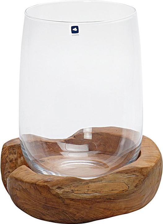 Image du produit Leonardo Photophore Terra avec socle en teck (2 x, 23 x 23 x 27 cm)