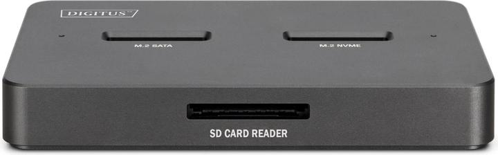 Produktbild Digitus M.2 NVMe + M.2 SATA SSD Docking Station mit SD-Express Kartenleser, USB-C™