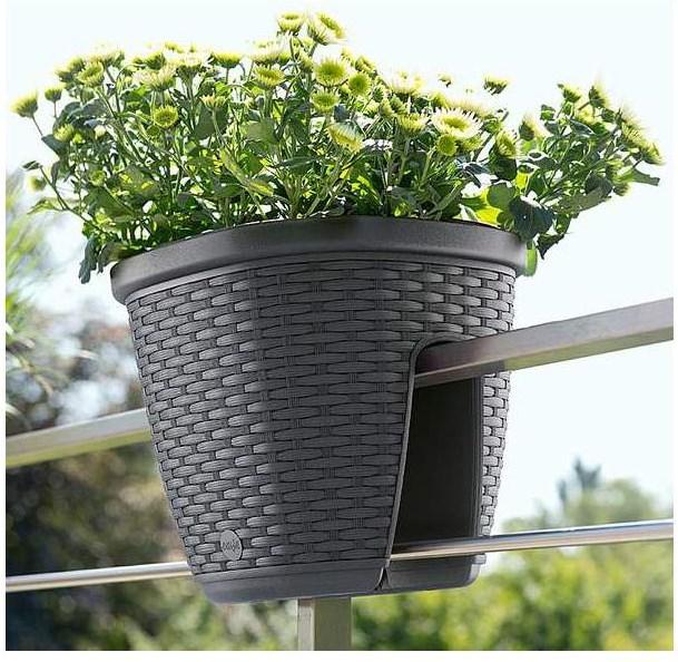 Actual product image Poétic Garden pot Casa Mesh incl. Aqua Plus 30 cm, mocha