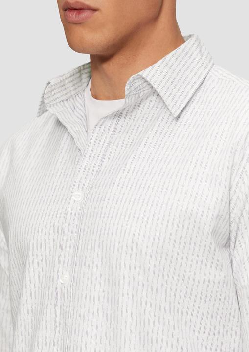Actual product image S.Oliver Hemd Slim Fit: Gemustertes Hemd aus Baumwollstretch (XL)