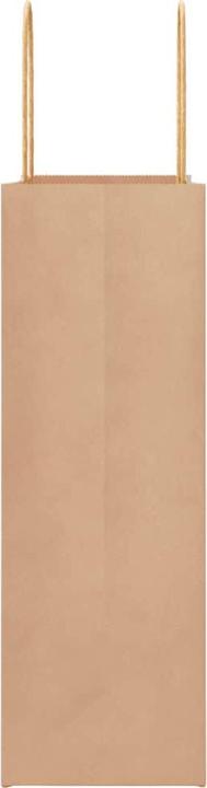 Produktbild VidaXL Kraftpapiertüten 50 Stk. mit Henkel Braun 26x12x35 cm Papiertüte (Geschenktüte, 50 x)