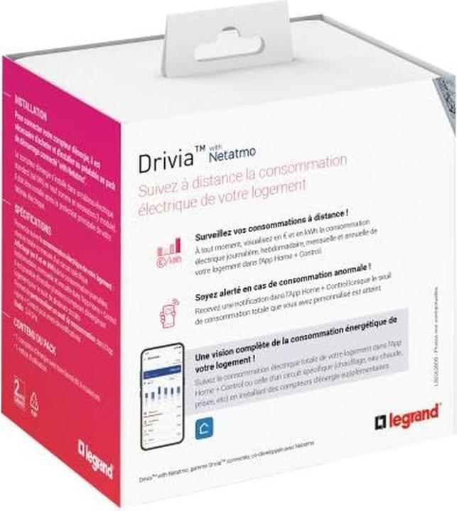 Produktbild Legrand Konnected emdx3 mit Netatmo - 110-240ACV 1 Meter Modul, geschlossen 80A 412015