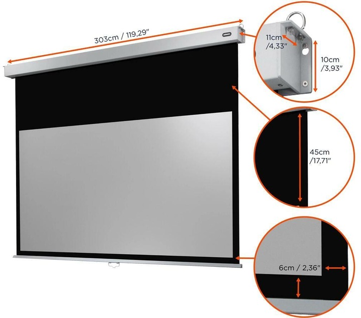 Produktbild Celexon Rollo Professional Plus, 16:10, 280 x 175 cm (129.92", 16:10)