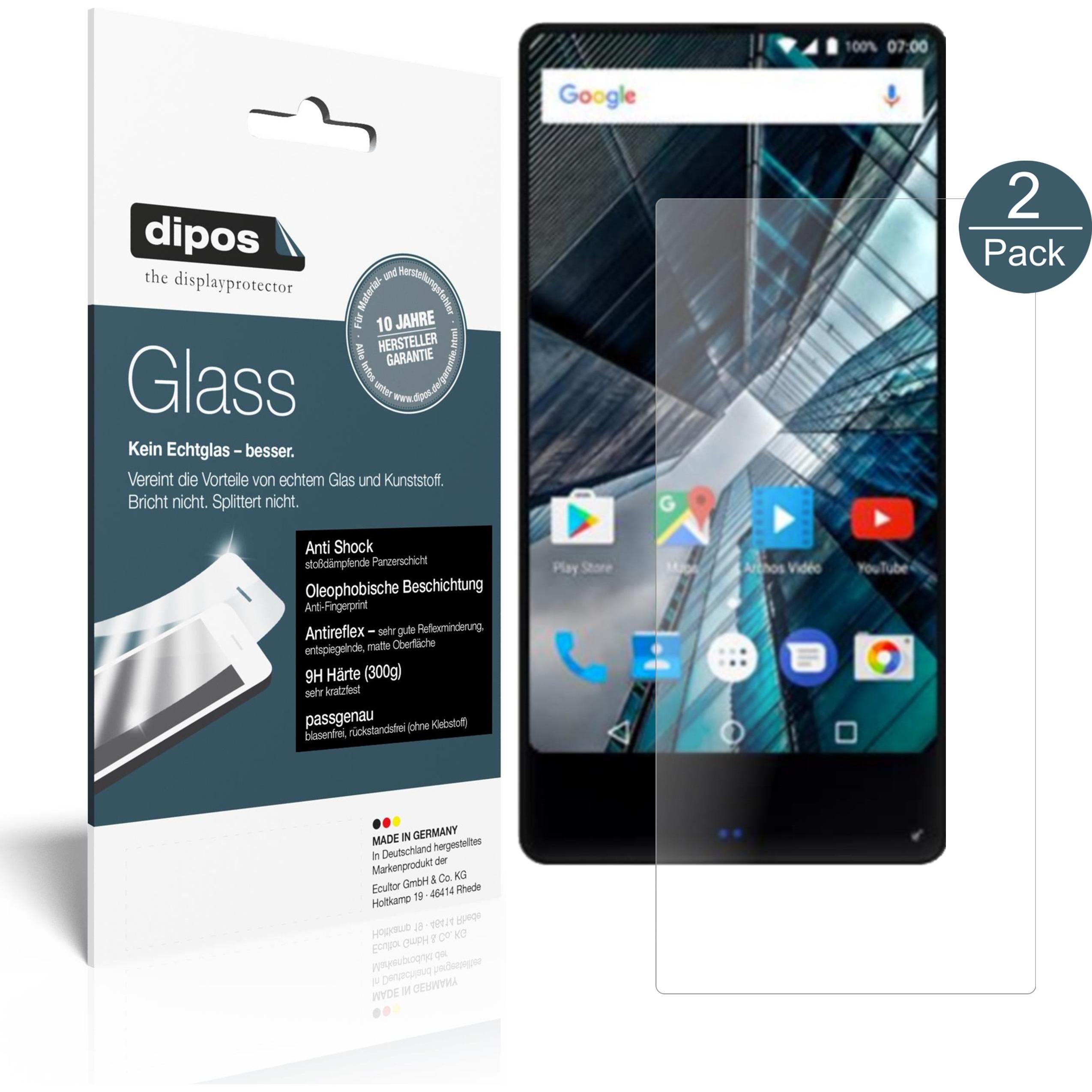 Dipos Displayschutz Anti-Shock (1 Stück, Archos Sense 55S), Smartphone Schutzfolie, Transparent