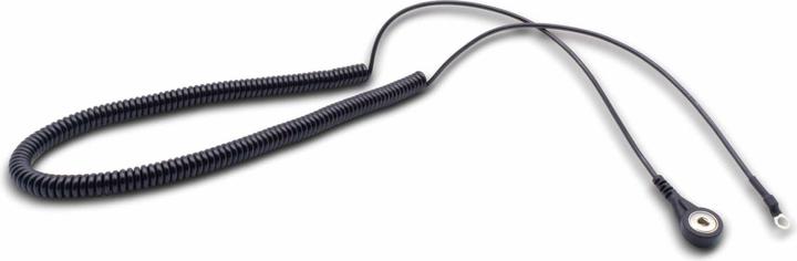 Actual product image Quadrios ESD earthing cable 3.60 m push button 4 mm, ring terminal connection
