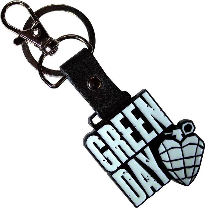 Actual product image Green Day Stacked Logo Keyring