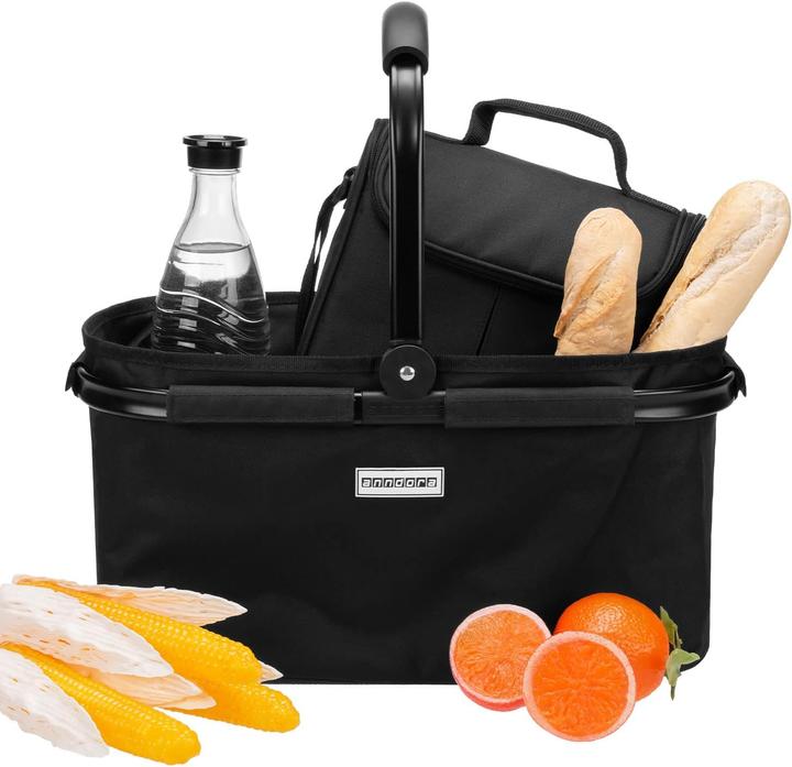Produktbild Anndora Einkaufskorb FULL BLACK 22 Liter