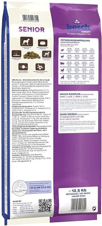 Immagine prodotto Bosch Petfood Senior (Senior, 1 pz., 12500 g)
