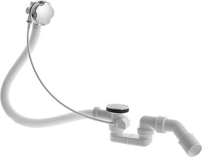 Produktbild Duravit Ab-/Überlaufgarnitur für seitlichen Ablauf chrom (Überlaufgarnitur, 1 1/4")
