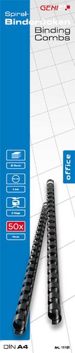 Actual product image Genie 11181 Plastic spine (A4 30 cm plastic 6 mm 25 sheets suitable for all spiral binders)
