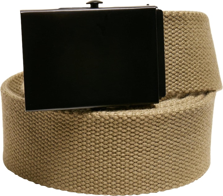 Actual product image Urban Classics Check And Solid Canvas Belt 2-Pack (S, M)