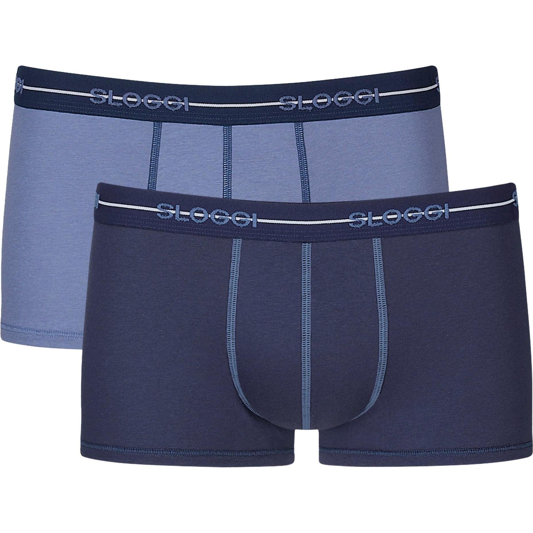 Sloggi, Herren, Unterhosen, Start Hipster C2P box, Blau, (M, 2er Pack)