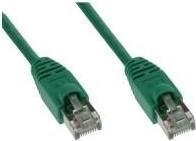 Actual product image Tecline Patch cord S-STP (PIMF), Cat 6, green, 3.0 m Patch cord with extra slim bend protection (S/FTP, CAT5e, 3 m)