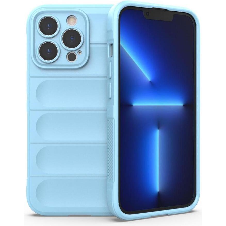 Hurtel Magic Shield Case for iPhone 13 Pro Max flexible armored cover light blue (Apple iPhone 13 Pro Max), Smartphone H...