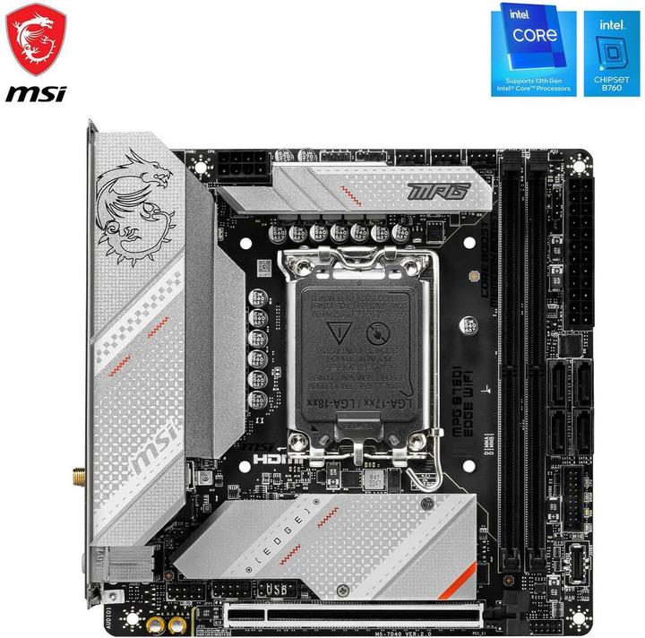 Productafbeelding MSI MPG B760I EDGE WIFI (LGA 1700, Intel B760, Mini-ITX)