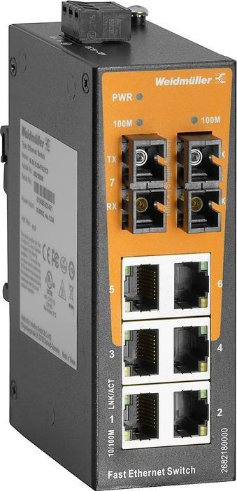 Actual product image Weidmüller IE-SW-EL08-6TX-2SCS (8 ports)
