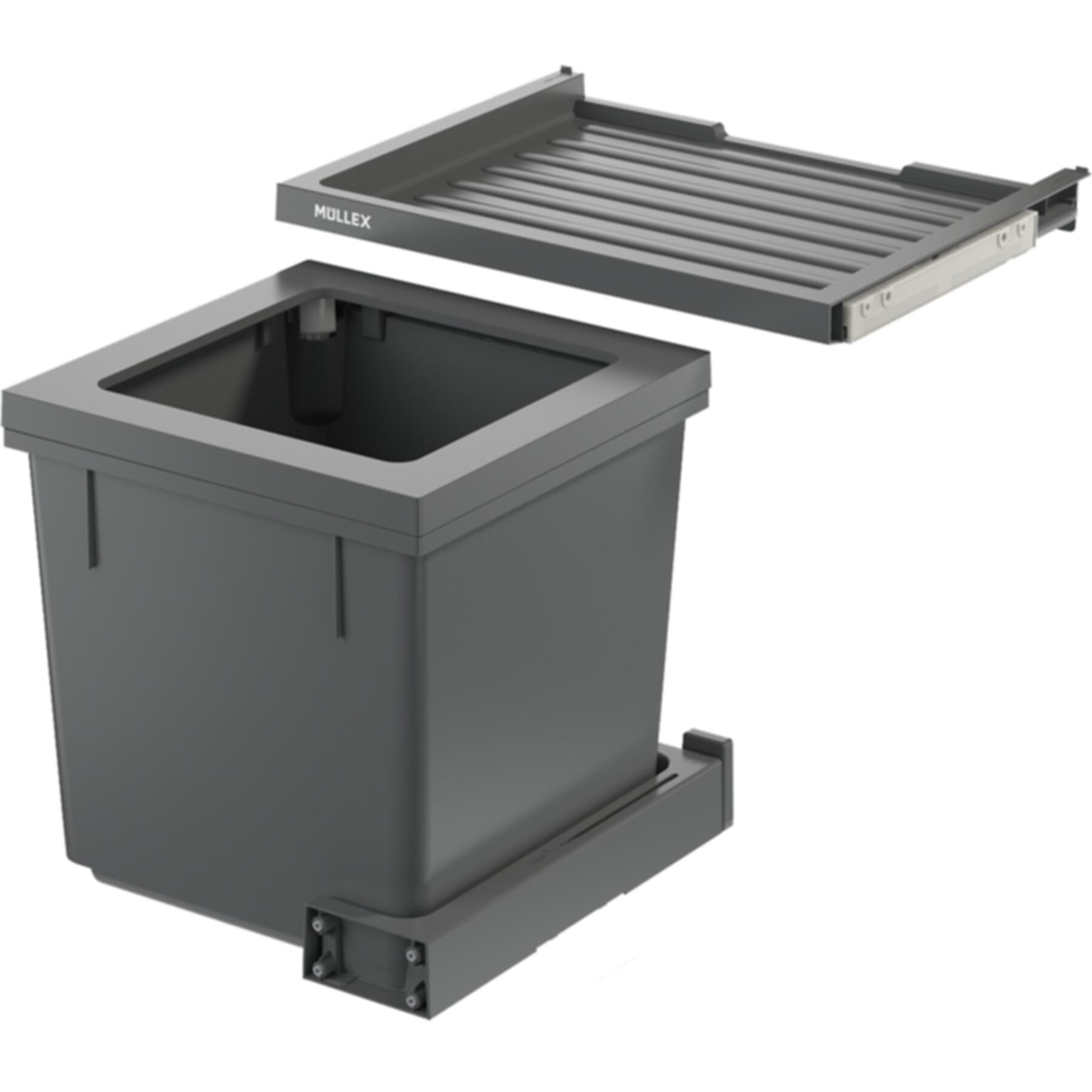 Müllex X-LINE System X50 M35 Basic 500mm, Pattumiera, Grigio