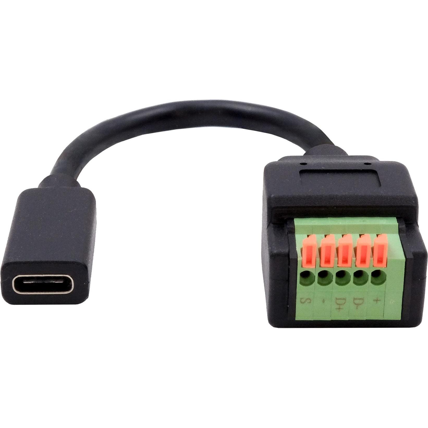 Thumbnail - Exsys USB-C Terminal Block Adapter (20 Pin Terminal Block, 15 cm), Data + Video Adapter