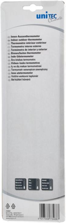 Image du produit Unitec Thermometer Inox Glas