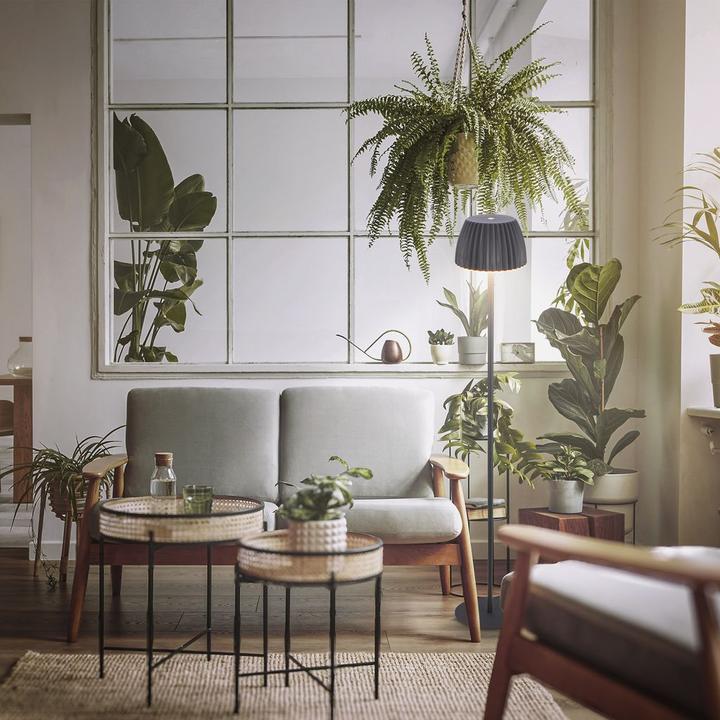 Actual product image Briloner Brilo unplugged RIFFLE Akku LED Stehleuchte mit Lichtkante - Anthrazit (400 lm)