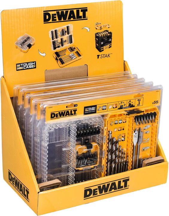 Actual product image DeWalt drill and drill set 55 pcs (6 mm, 12 mm, 10 mm, 3 mm, 5 mm, 8 mm, 4 mm)