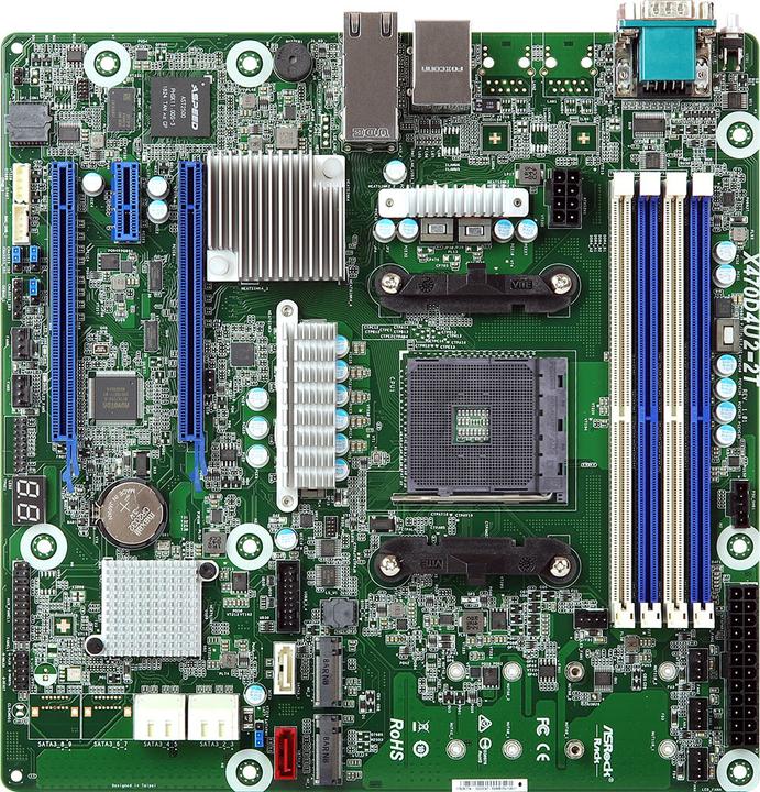 Produktbild AsRock X470D4U2-2T (AM4, AMD X470, mATX)