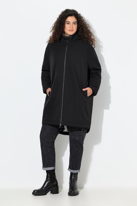 Image du produit Ulla Popken Parka technique HYPRAR à capuche, modèle imperméable (54)