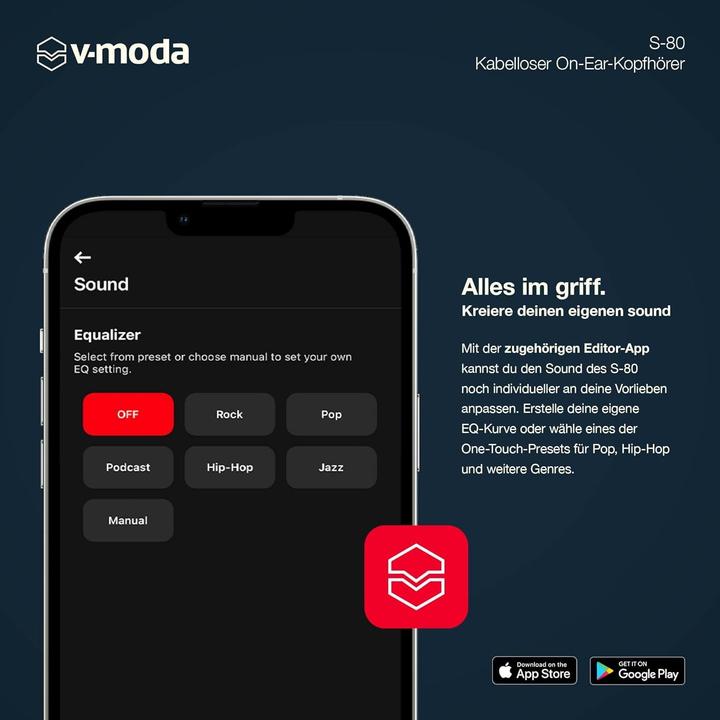 Produktbild V-Moda S-80 (20 h, Kabellos)