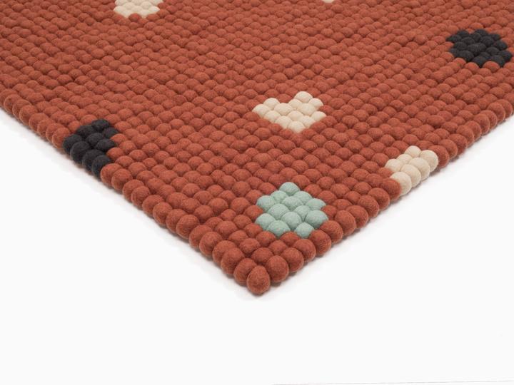 Actual product image Myfelt Terra Rust (50 x 70 cm)
