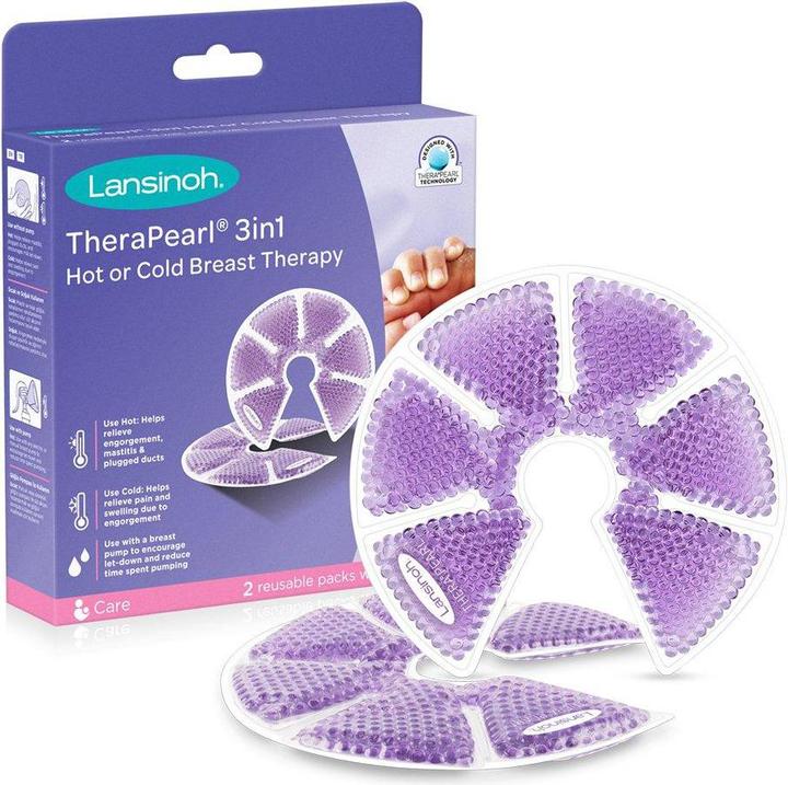 Actual product image Lansinoh breast compresses Thera ° Pearl 3-in-1, 2 pcs