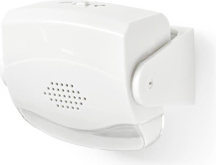 Image du produit Nedis Alarme de porte avec détecteur de mouvement et sonnerie 80 dB, montage mural et au plafond, blanc (1.10 m)