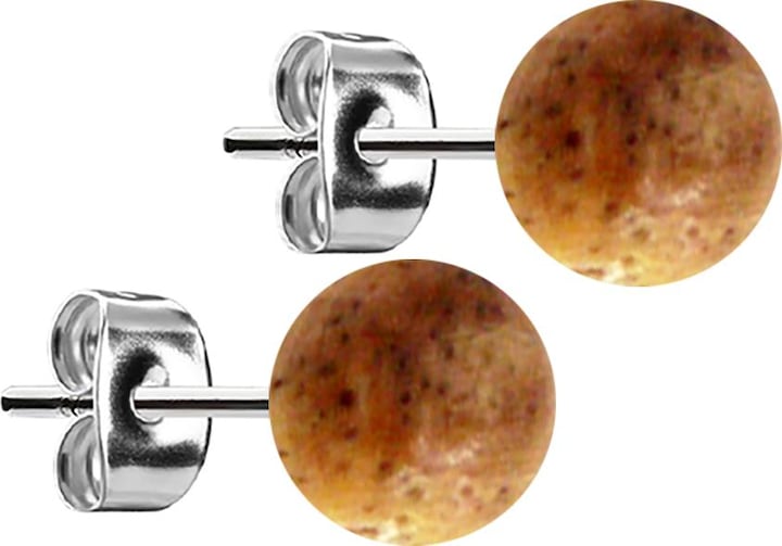 Produktbild Star Piercing Micro Labret Innengewinde vergoldet Kreuz mit Kristall silber (Organisch, Chirurgenstahl 316L)