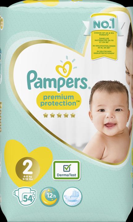 Produktbild Pampers Premium Protection (Gr. 2, Tragepack, 54 Stück)