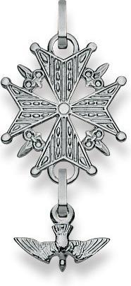 Image du produit Muau Croix huguenote (Or blanc 750/18K)