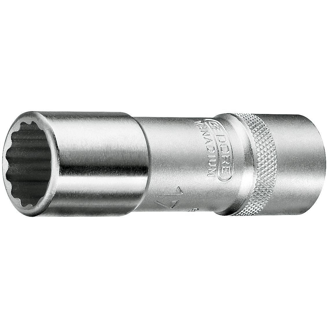 Gedore, Steckschlüssel + Stecknuss, D 19 L 15 Steckschlüsseleinsatz 1/2" lang UD-Profil 15 mm (15 mm)