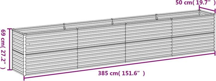 Actual product image vidaXL Hochbeet für den Garten