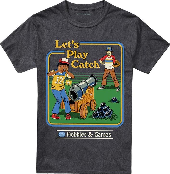 Produktbild Steven Rhodes Let's Play Catch TShirt meliert (M)