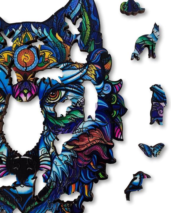 Actual product image Aniwood Puzzle Motif Wolf (S) (100 pieces)
