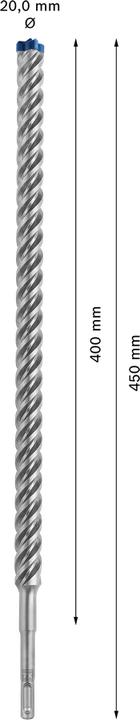 Produktbild Bosch Professional Zubehör EXPERT SDS plus-7X Hammerbohrer, 20 x 400 x 450 mm (bis 20 Millimeter)
