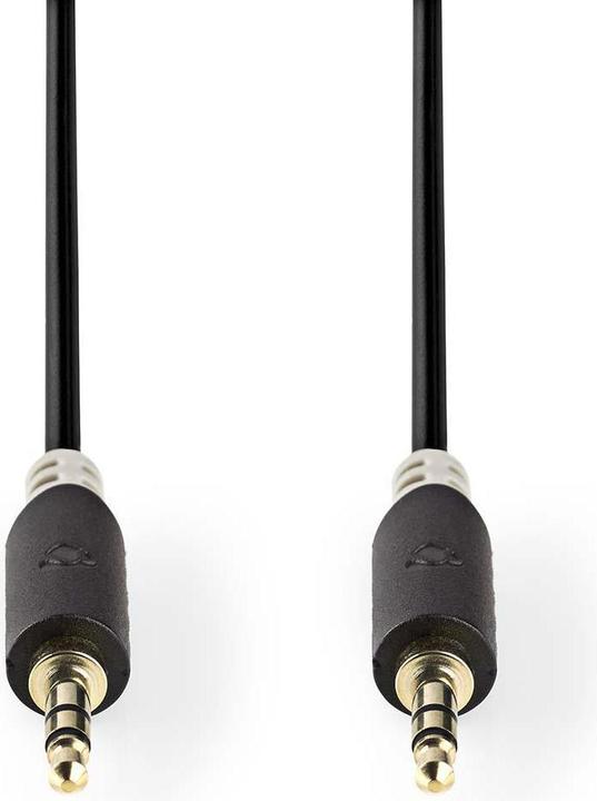 Actual product image Nedis Audio cable stereo jack plug 3.5 mm (0.50 m, 3.5mm jack (AUX))