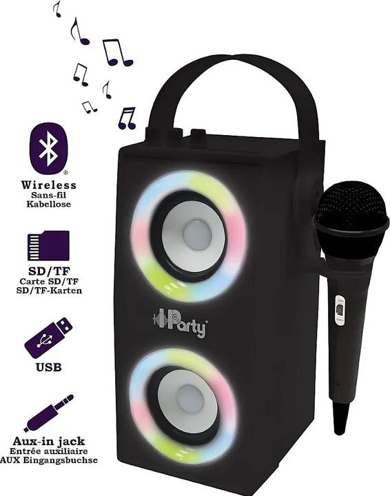 Image du produit Lexibook iParty haut-parleur portable Bluetooth avec microphone et effets lumineux (Actif)