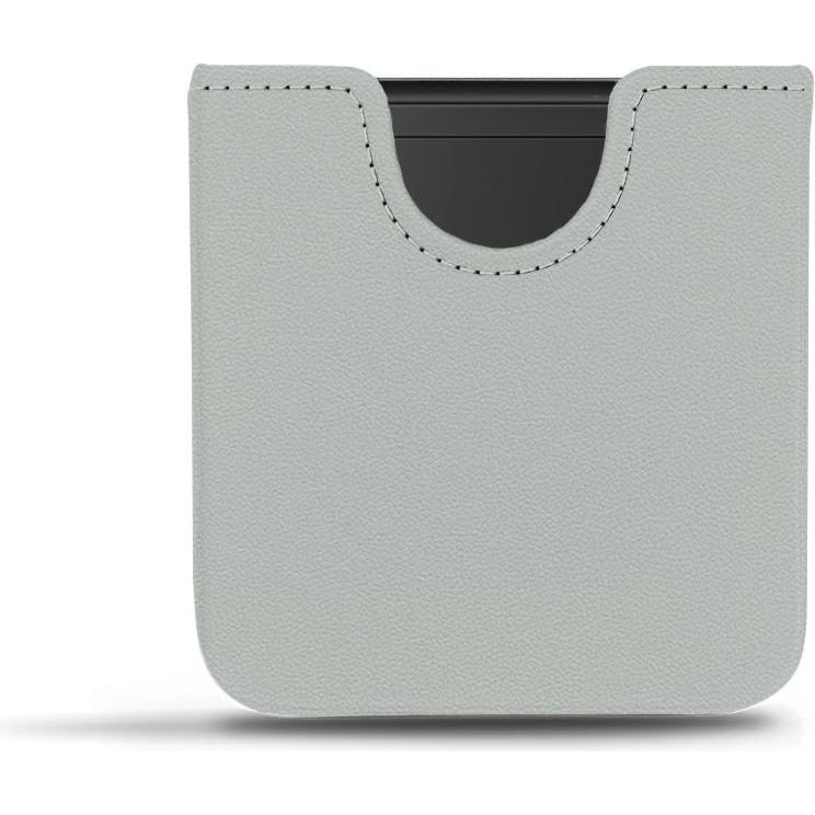 Noreve Lederschutzhülle (Samsung Galaxy Z Flip), Smartphone Hülle, Grau