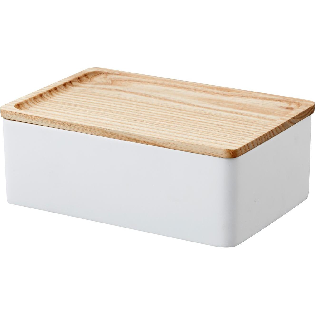 Yamazaki, Uhrenbox + Schmuckaufbewahrung, Schmuck-Aufbewahrungsbox RIN, Weiss