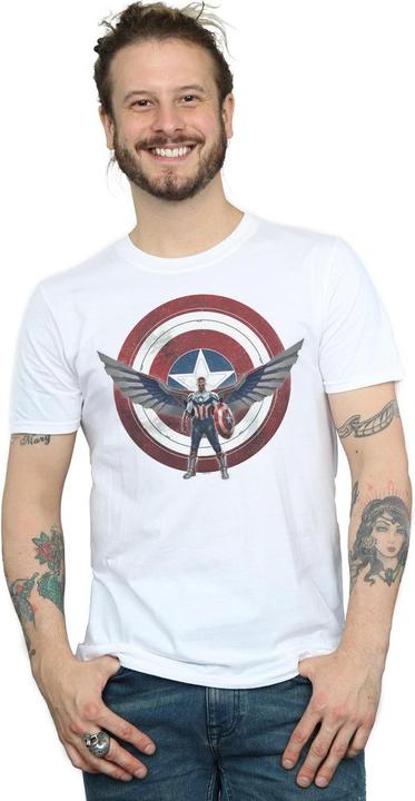 Produktbild Falcon And The Winter Soldier Captain America Shield Pose TShirt (5XL)