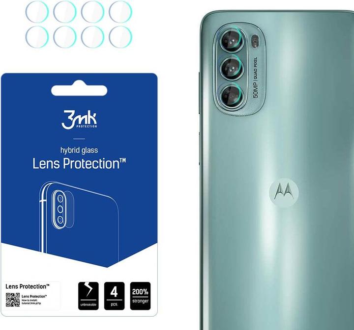 Actual product image 3MK Camera protection glass, camera glass (1 Piece, Motorola Moto G62 5G)
