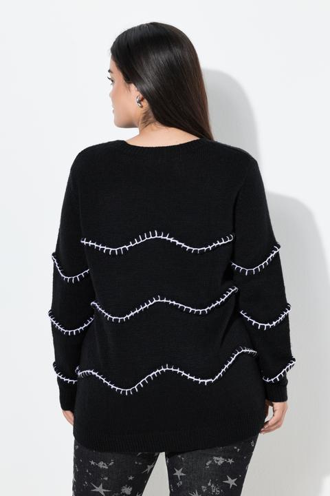 Actual product image Angel of Style Pullover, Straight Fit, Wellenmuster (54)