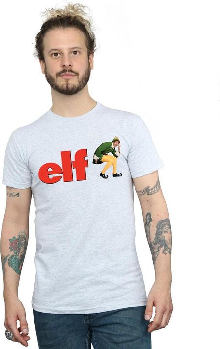 Actual product image Elf Mens Crouching Logo T-Shirt (S)