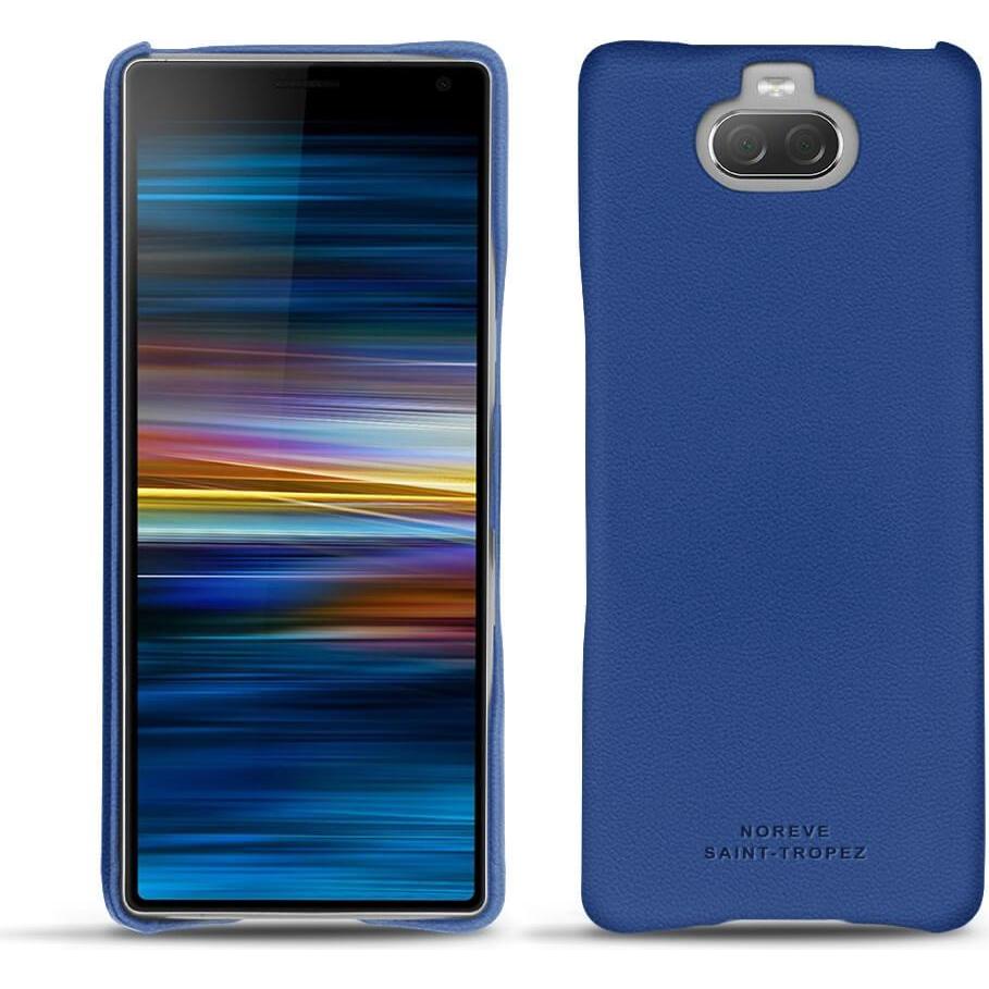 Noreve Lederschutzhülle (Sony Xperia 10), Smartphone Hülle, Blau